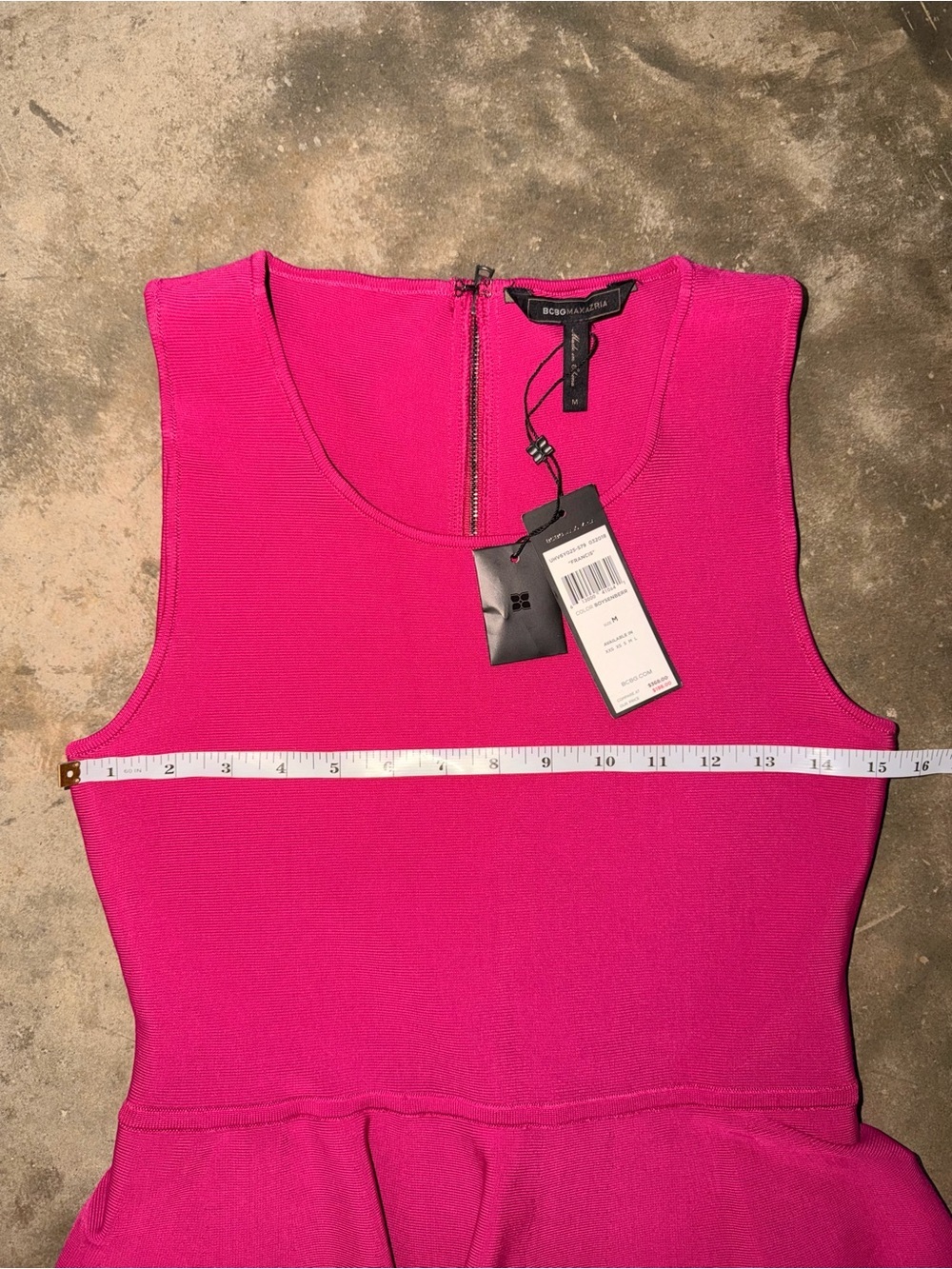 BCBGMaxAzria Francis Boysenberry Bandage Peplum Sheath Dress NWT M Homecoming - Picture 4 of 9